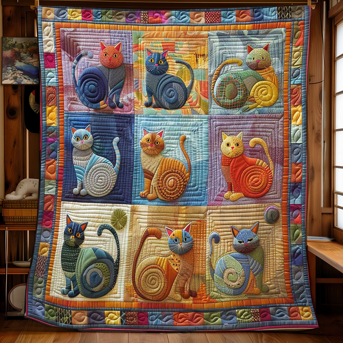 Kitty Laughs WN0908063CL Quilt