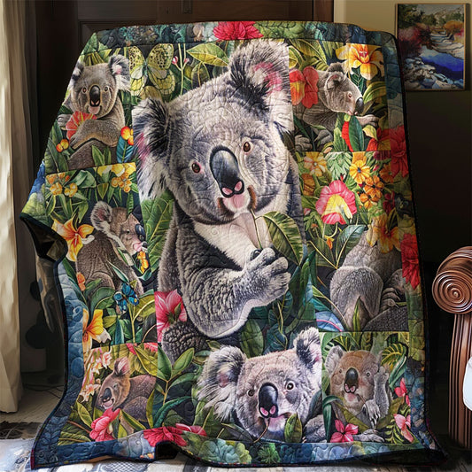 Koala And Floral Fantasy WN2608010CL Quilt