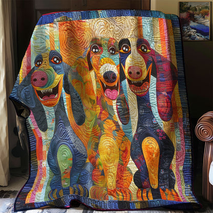 Laughing Dachshund WN2208065CL Quilt
