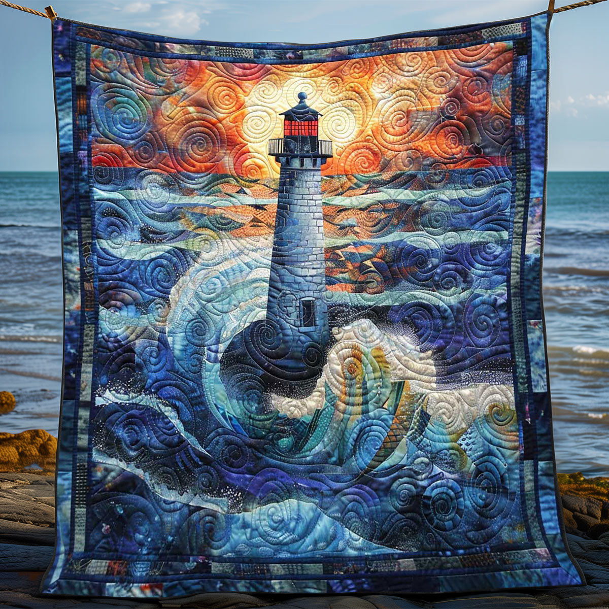 Lighthouse Harbor Throw WN1008052CL Quilt