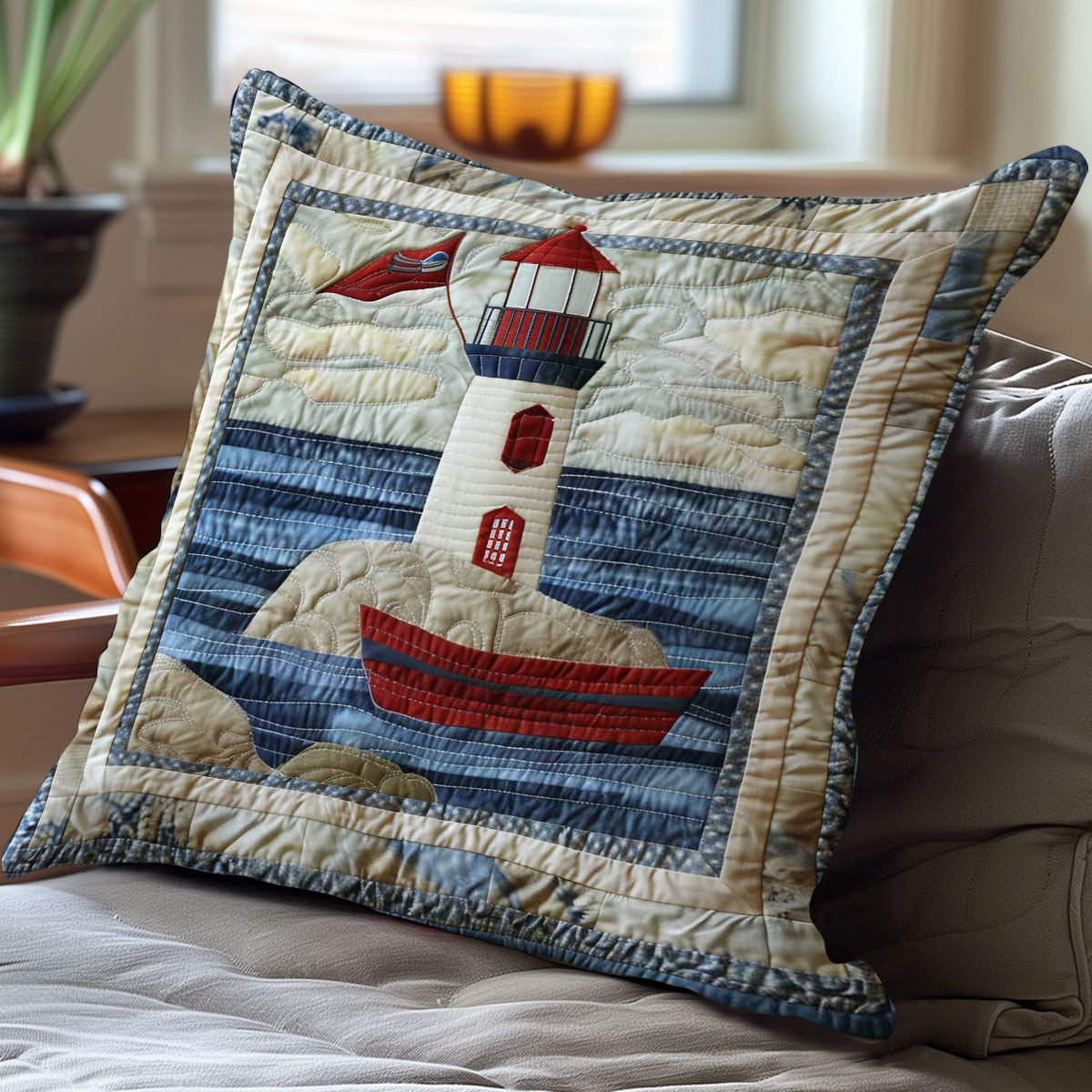 Lighthouse Haven WN2907073CL Quilt Pillow Case