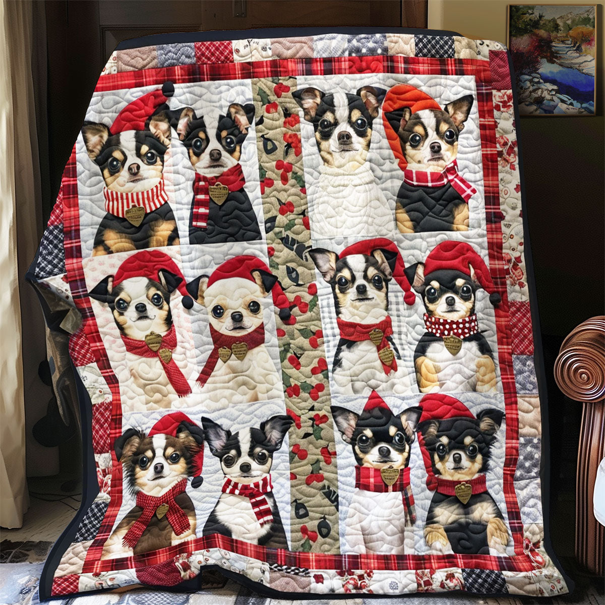 Love Chihuahua SR1608007CL Quilt