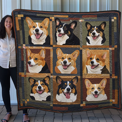 Loveable Corgi SR0908020CL Quilt