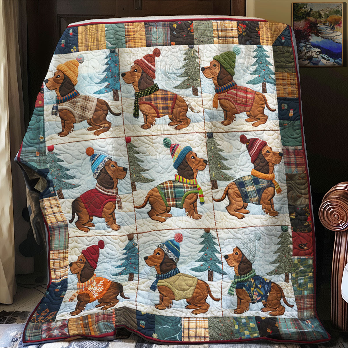 Loveable Dachshunds SR2308002CL Quilt