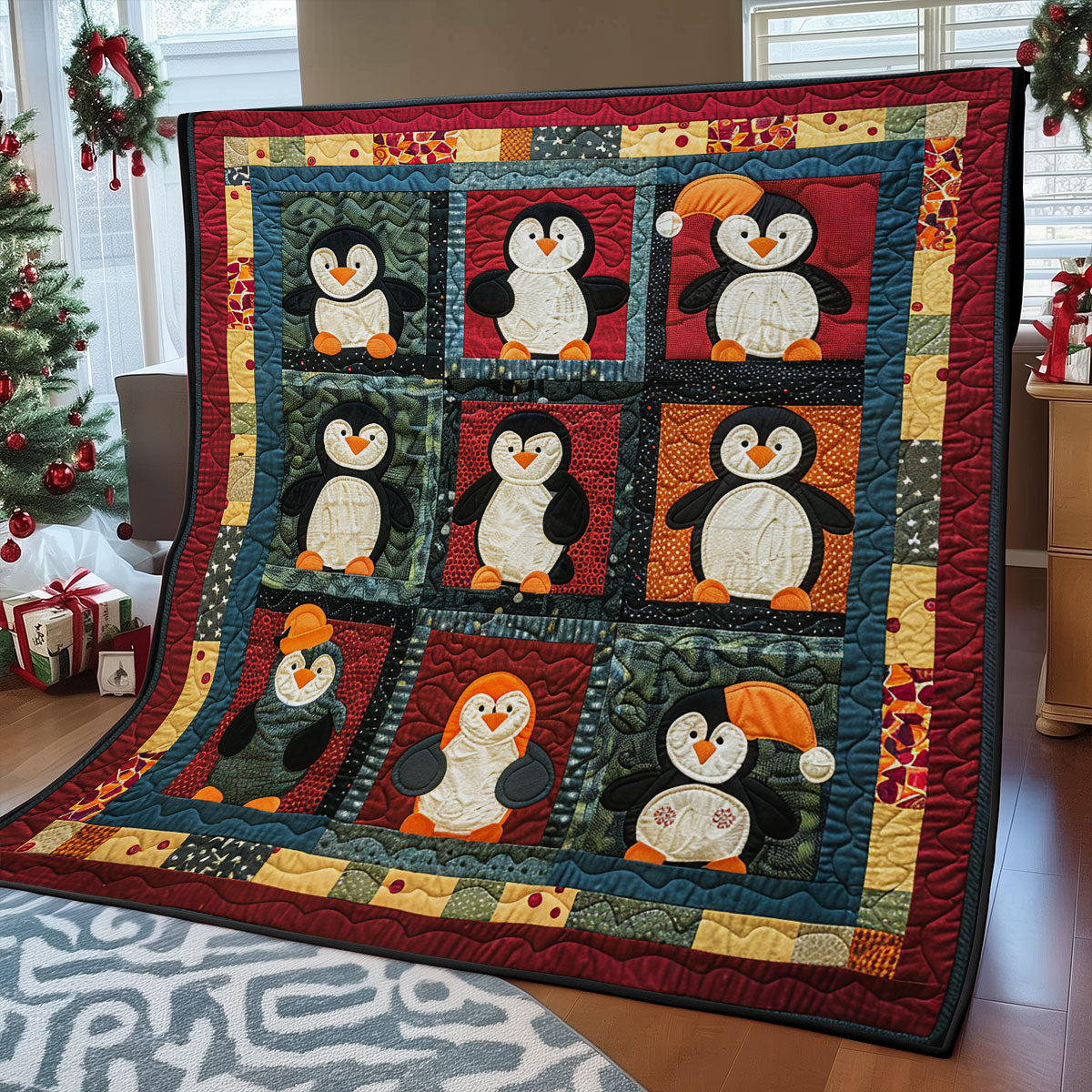 Loveable Penguins SR1908020CL Quilt