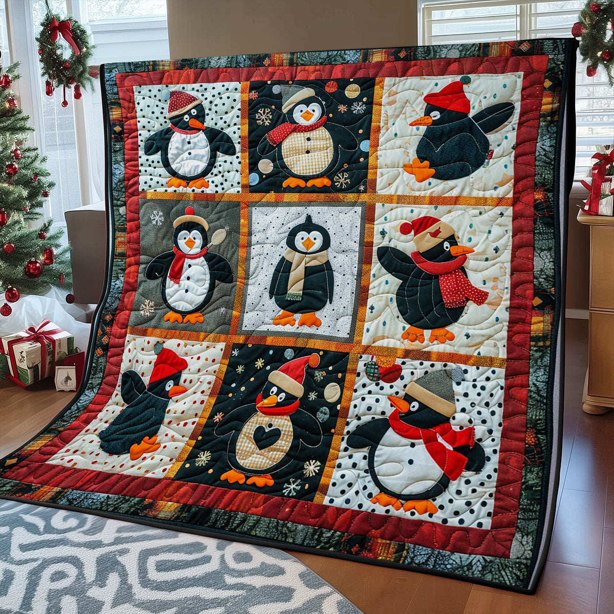 Loveable Penguins SR1908033CL Quilt