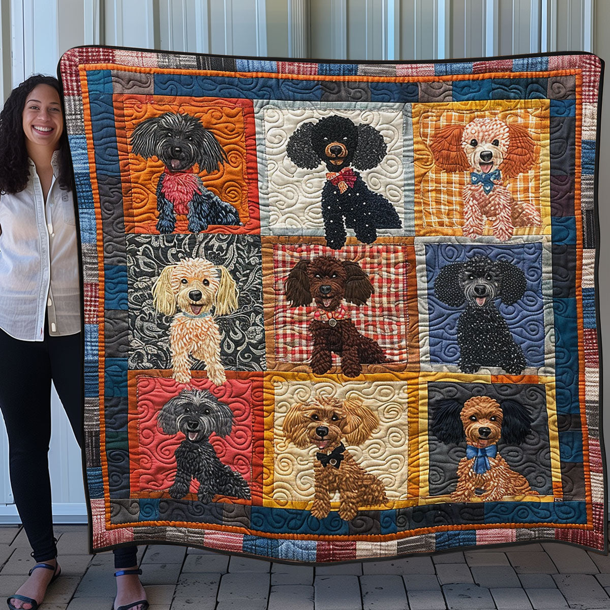 Loveable Poodle SR1008006CL Quilt