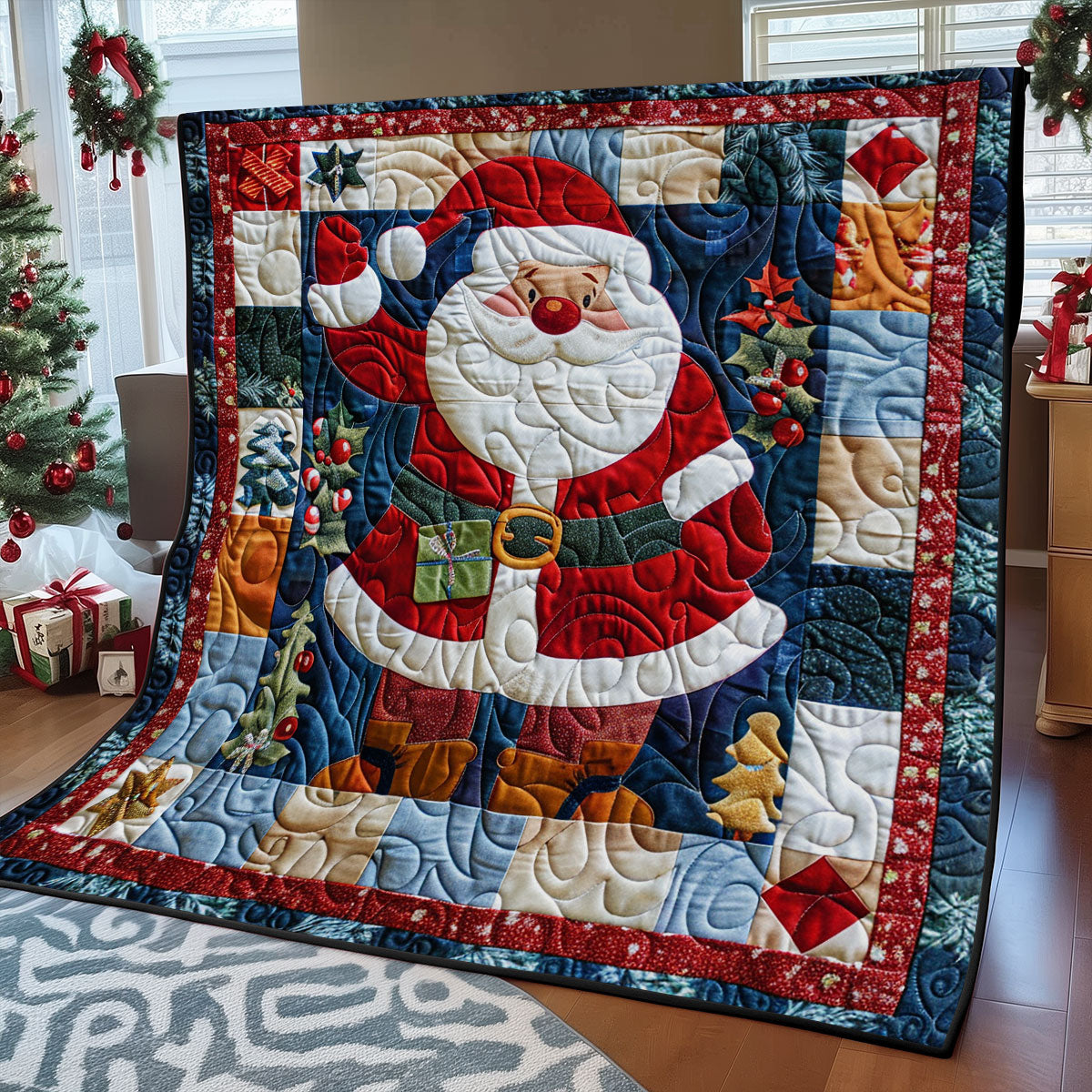 Loveable Santa SR1908010CL Quilt
