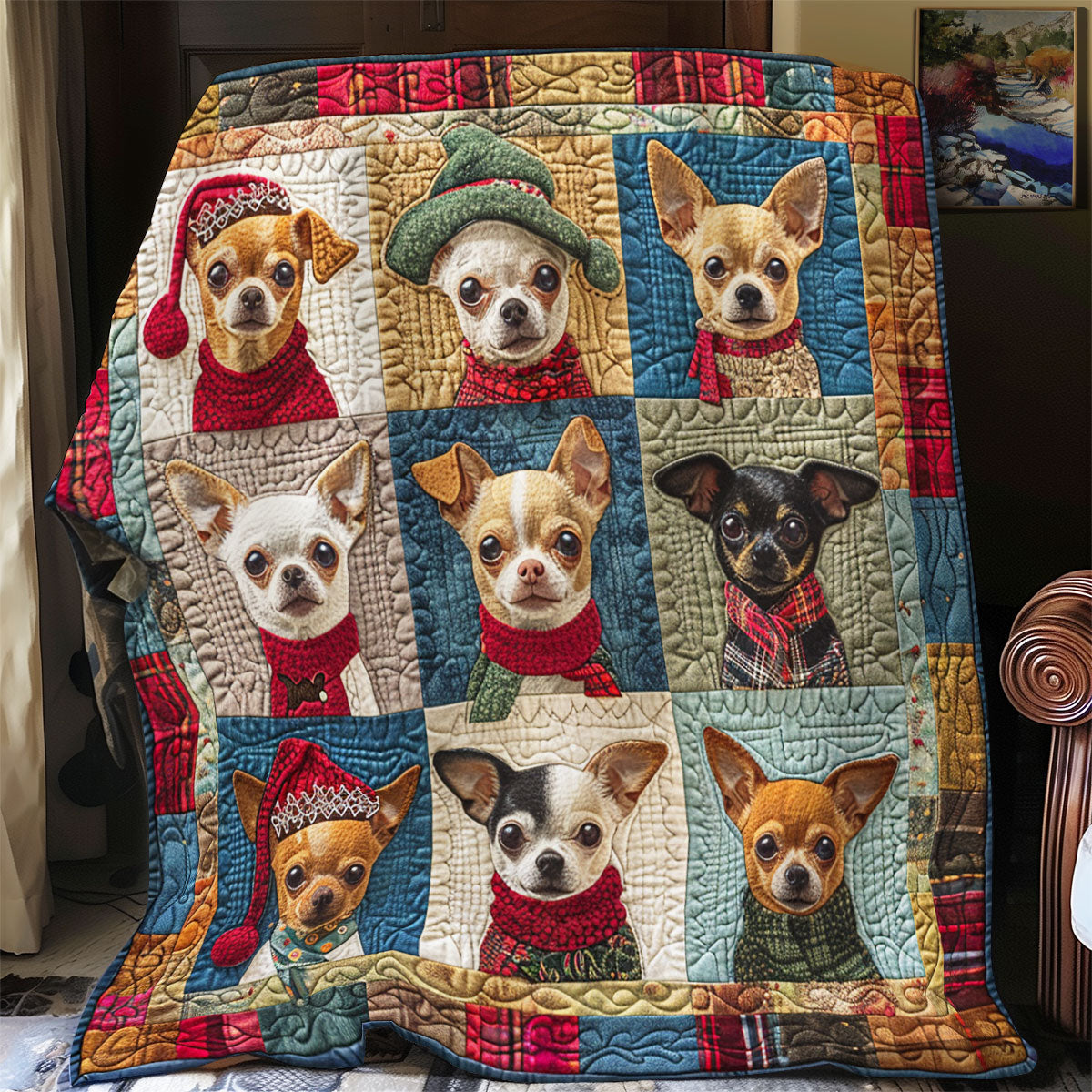 Lovely Chihuahua SR1608004CL Quilt