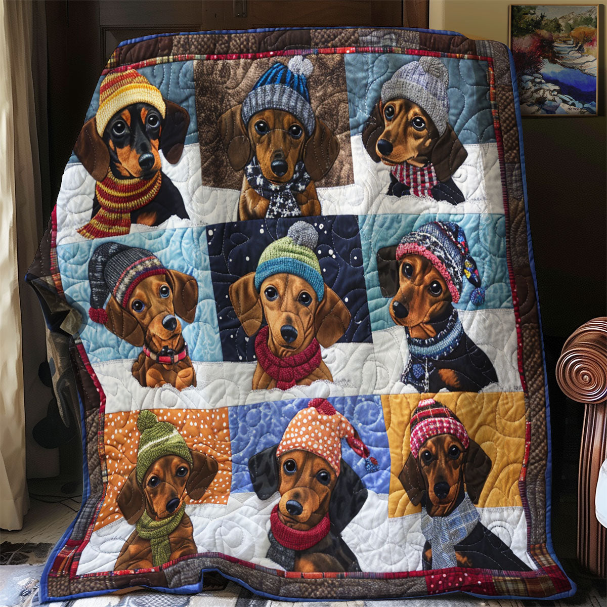 Lovely Dachshunds SR2308016CL Quilt