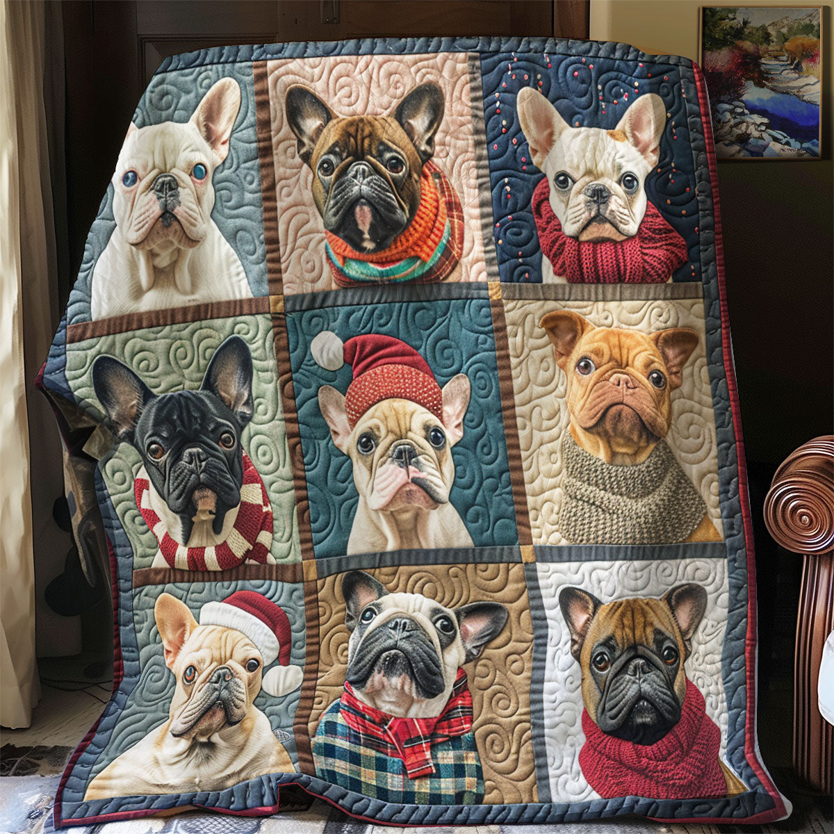 Lovely French Bulldog SR2008038CL Quilt