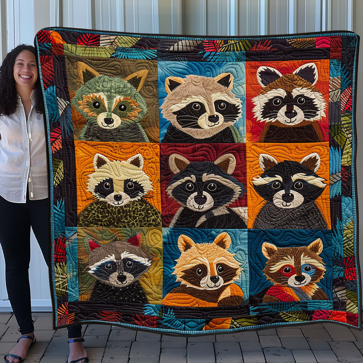 Lovely Raccoon SR1008008CL Quilt