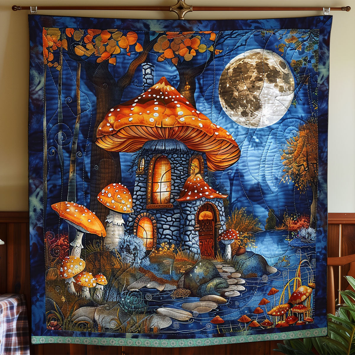 Lunar Mushroom Delight WN0909103CL Quilt