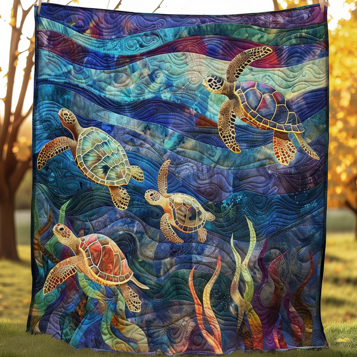 Marine Turtle WN2607007CL Quilt