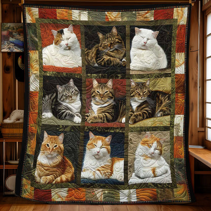 Mellow Slumbers Cats WN1508081CL Quilt