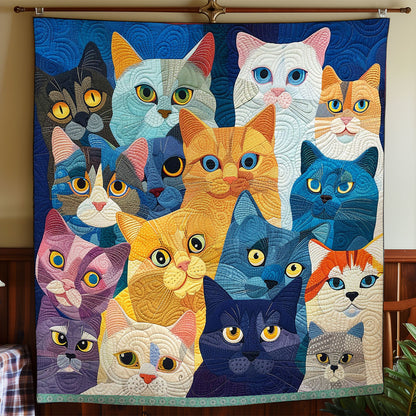 Mesmerizing Cats' Glance WN0909091CL Quilt