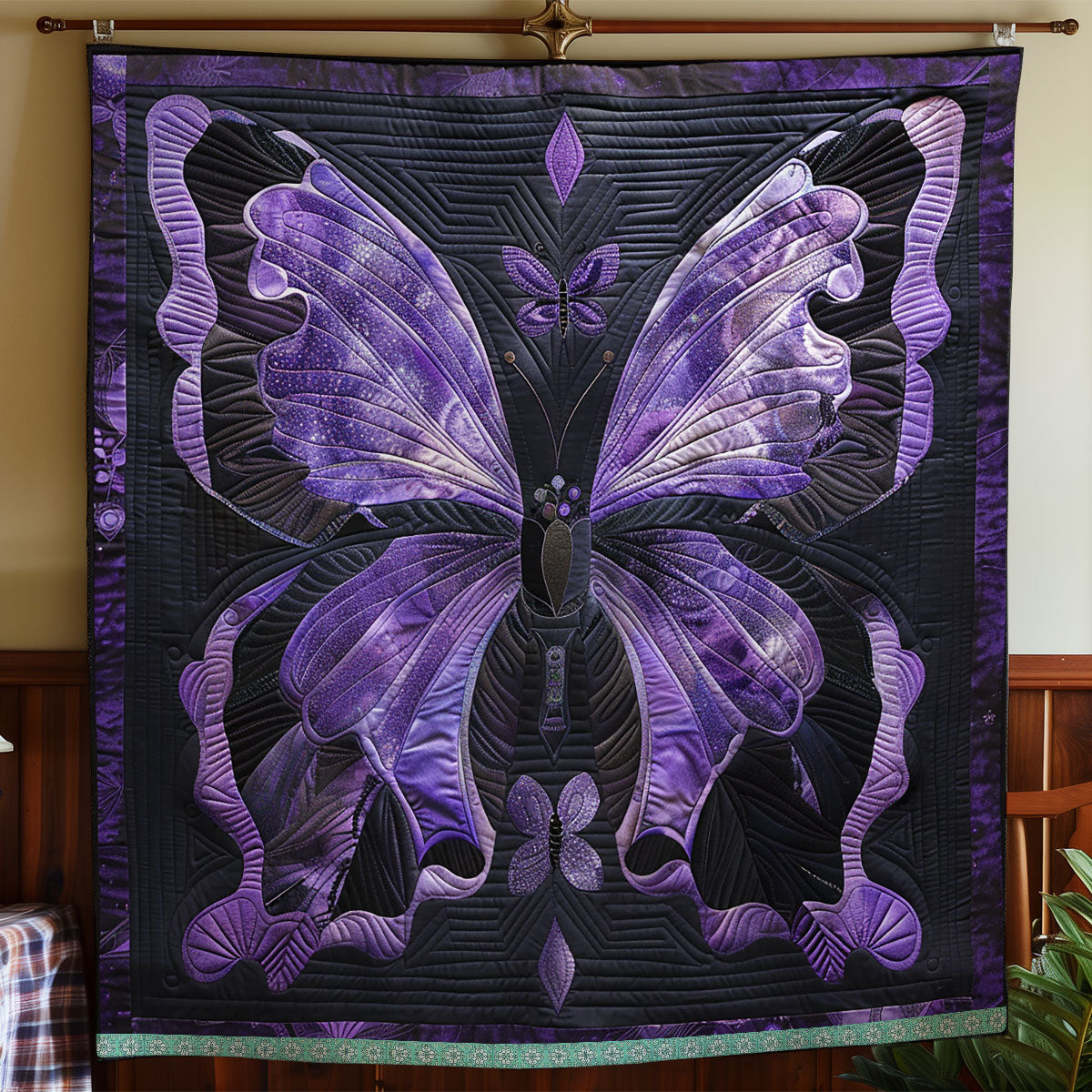 Midnight Butterfly Dance WN0909027CL Quilt