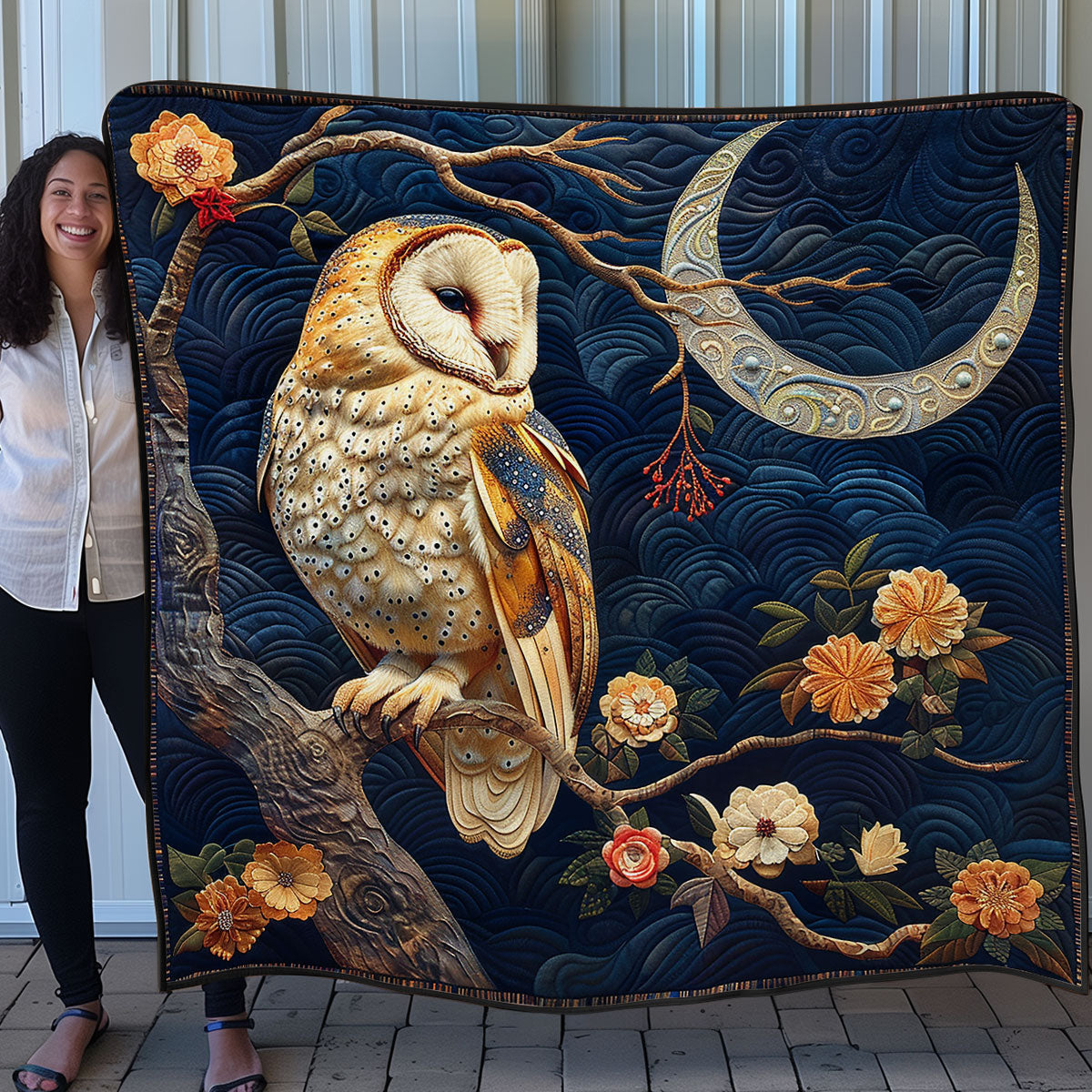 Moonlight Owl SR1008001CL Quilt