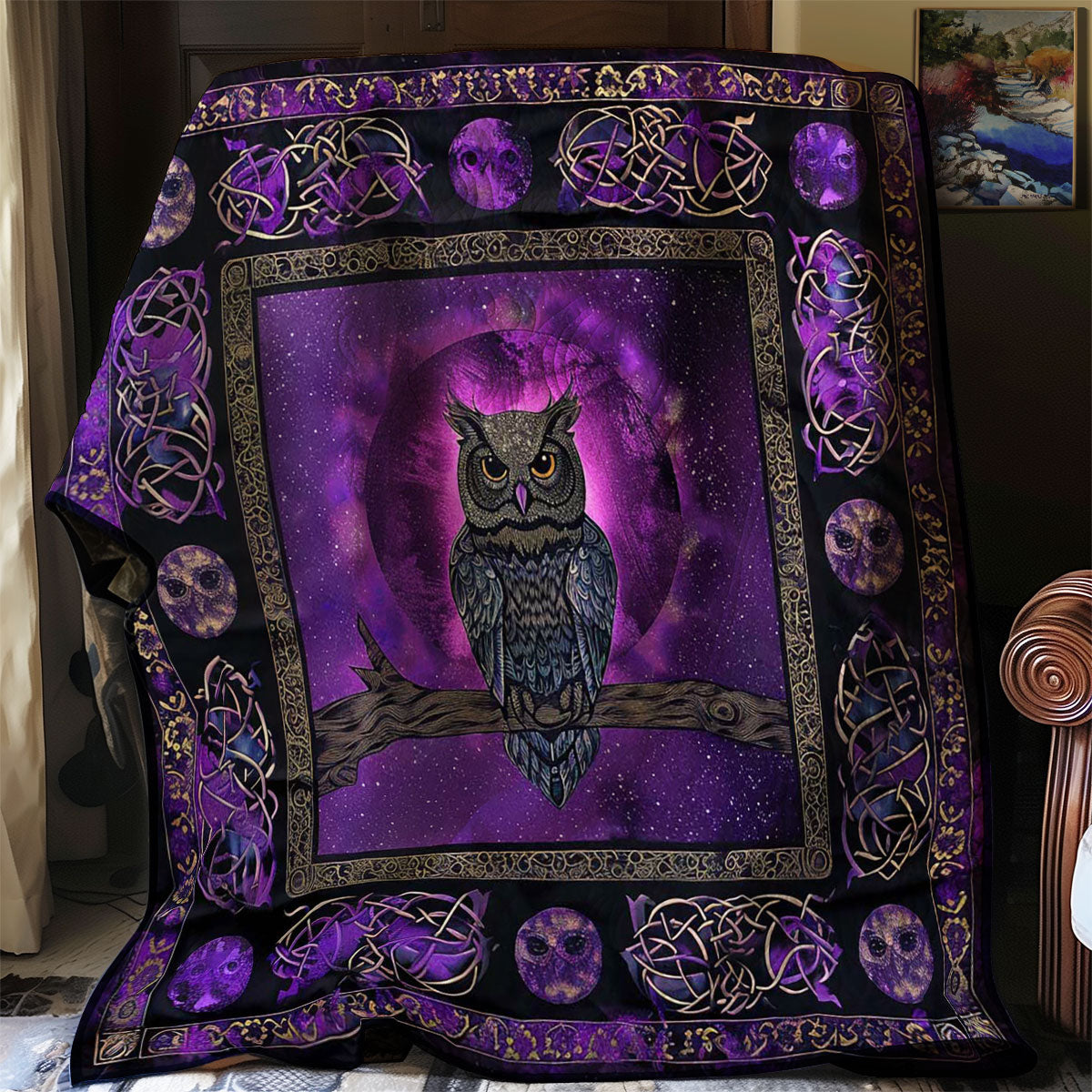 Moonlit Guardian Owl WN2408172CL Quilt