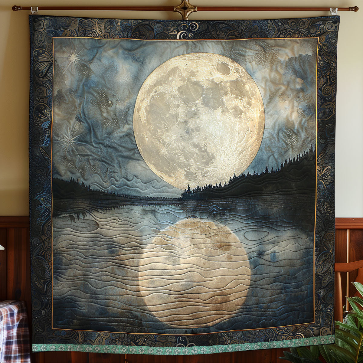 Moonlit Water Reflections WN0909105CL Quilt