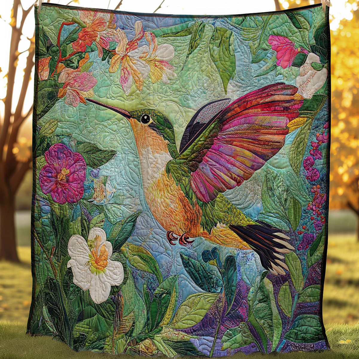 Morning Hummingbird WM0208025CL Quilt