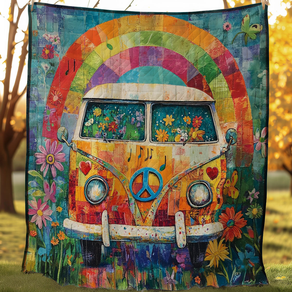 Music Camper Van WM0208028CL Quilt