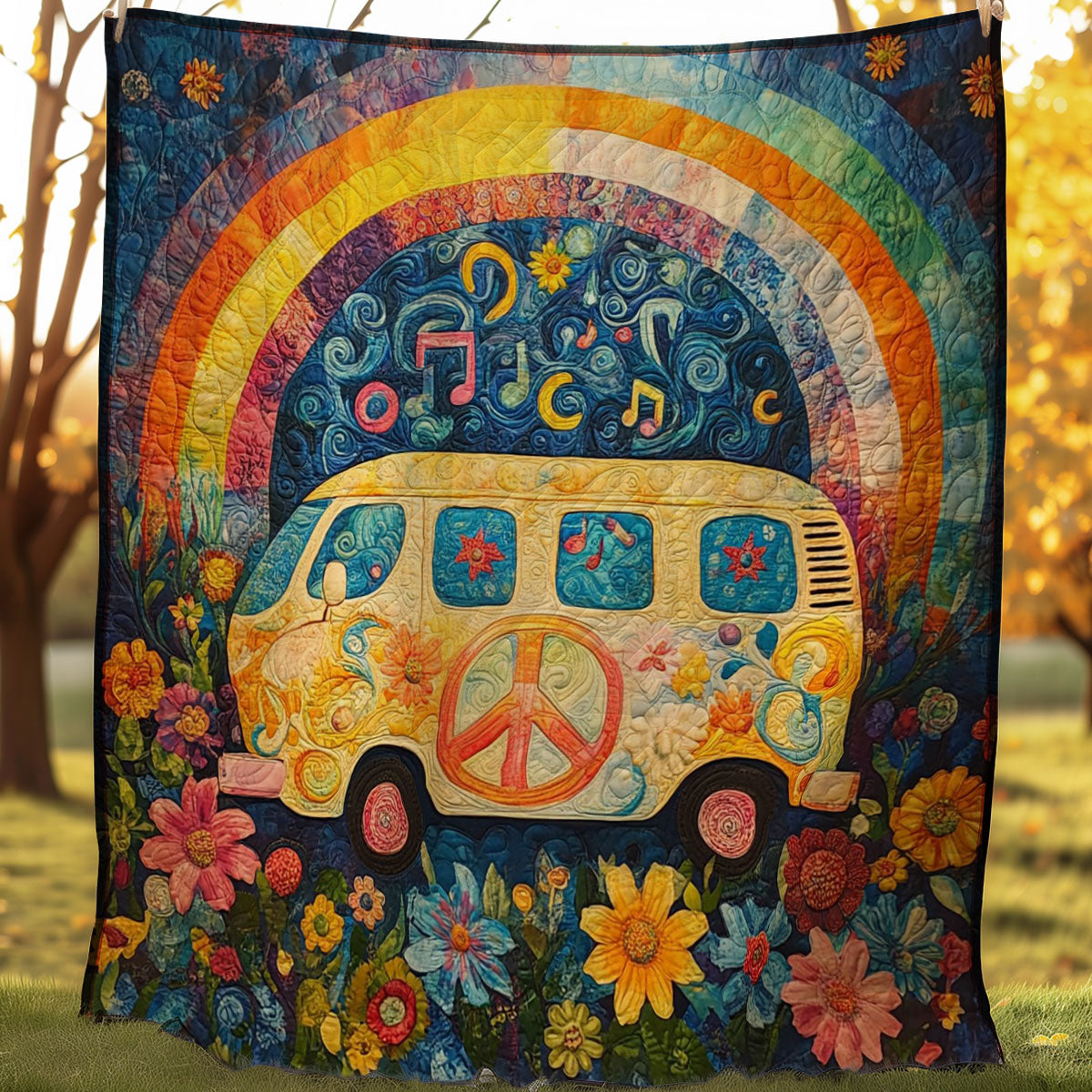 Music Camper Van WM0208029CL Quilt