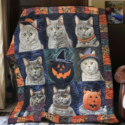 Mysterious Cat Halloween SR2008060CL Quilt