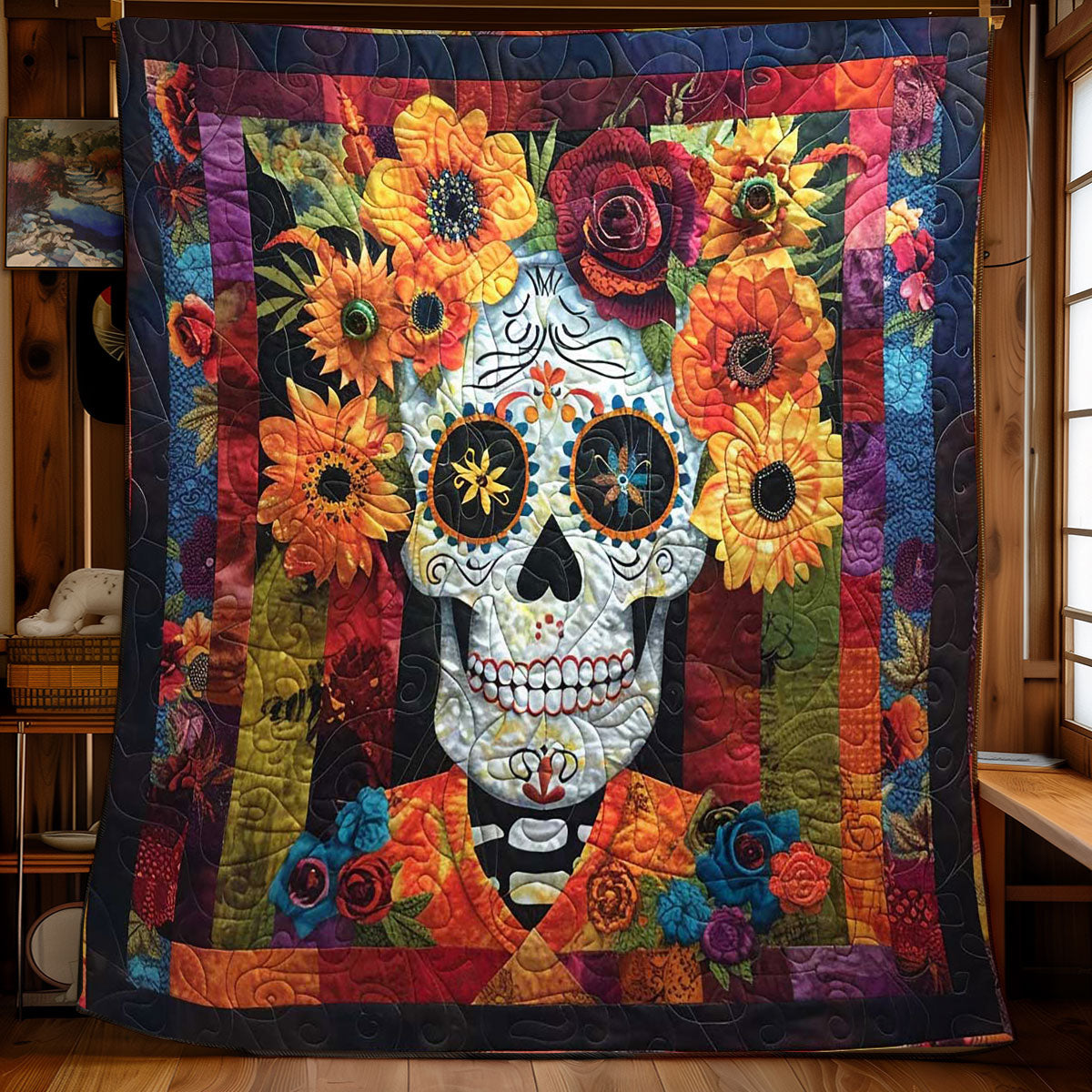 Mystic Floral Skeleton WN0908106CL Quilt