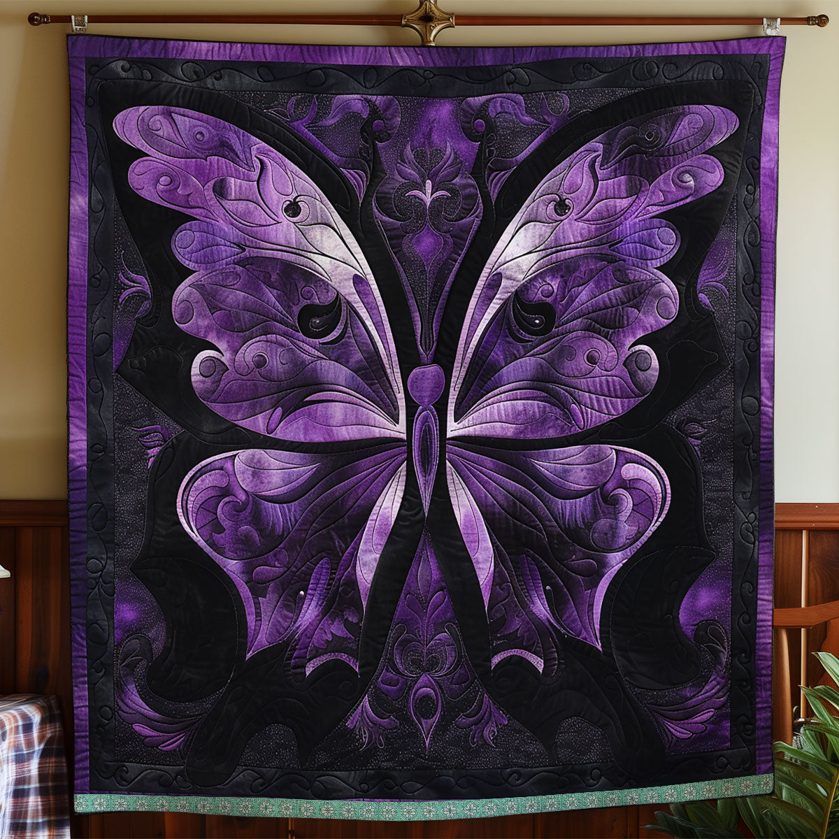 Mystic Purple Butterfly WN0909025CL Quilt