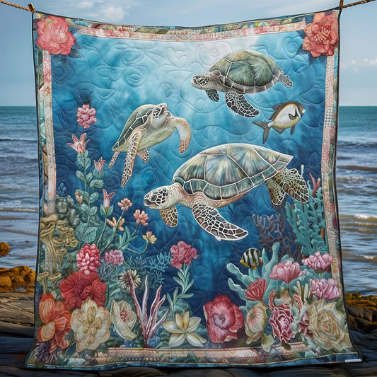 Mystic Turtle Reef Throw WN1008018CL Quilt