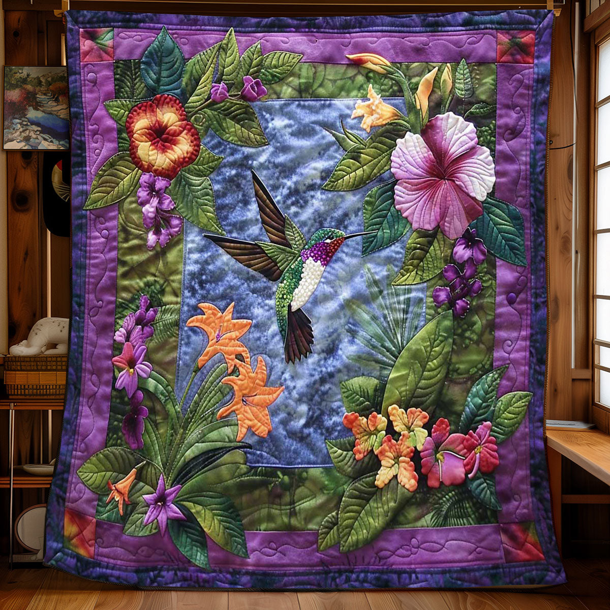 Mystical Hummingbird WN0908131CL Quilt