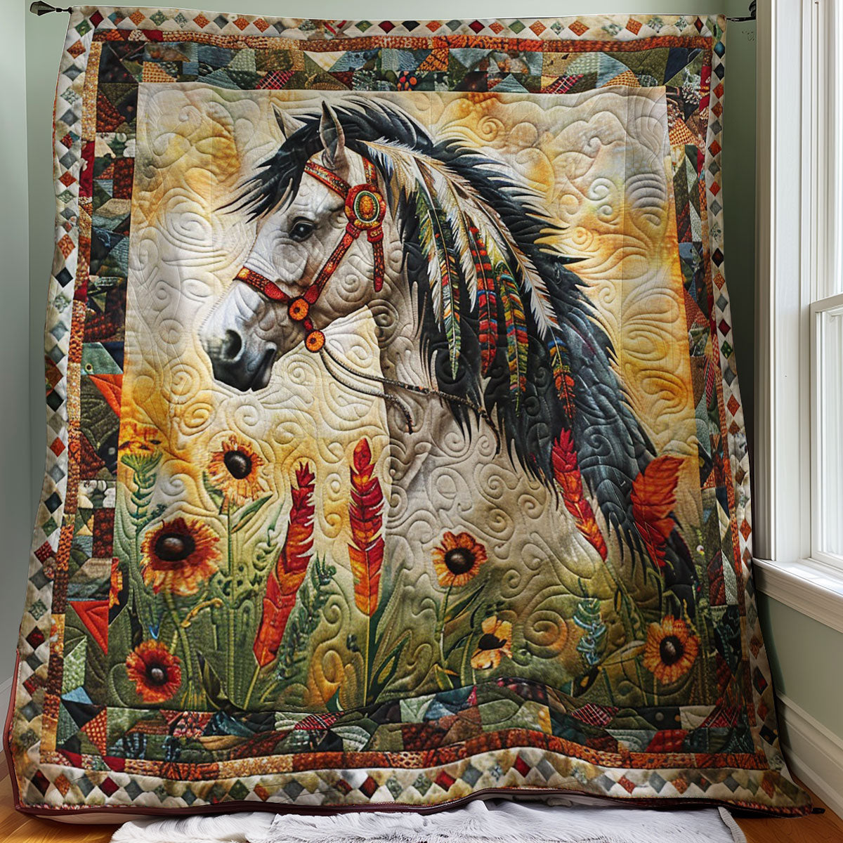 Native Horse WM1008026CL Quilt