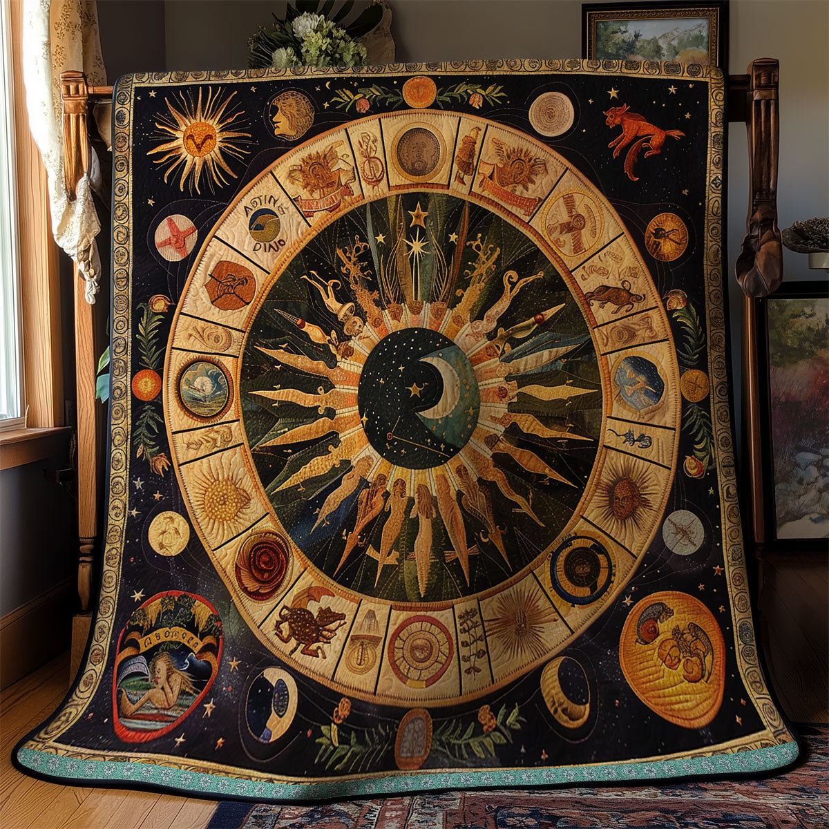 Native Zodiac Wheel WN1709045CL Quilt