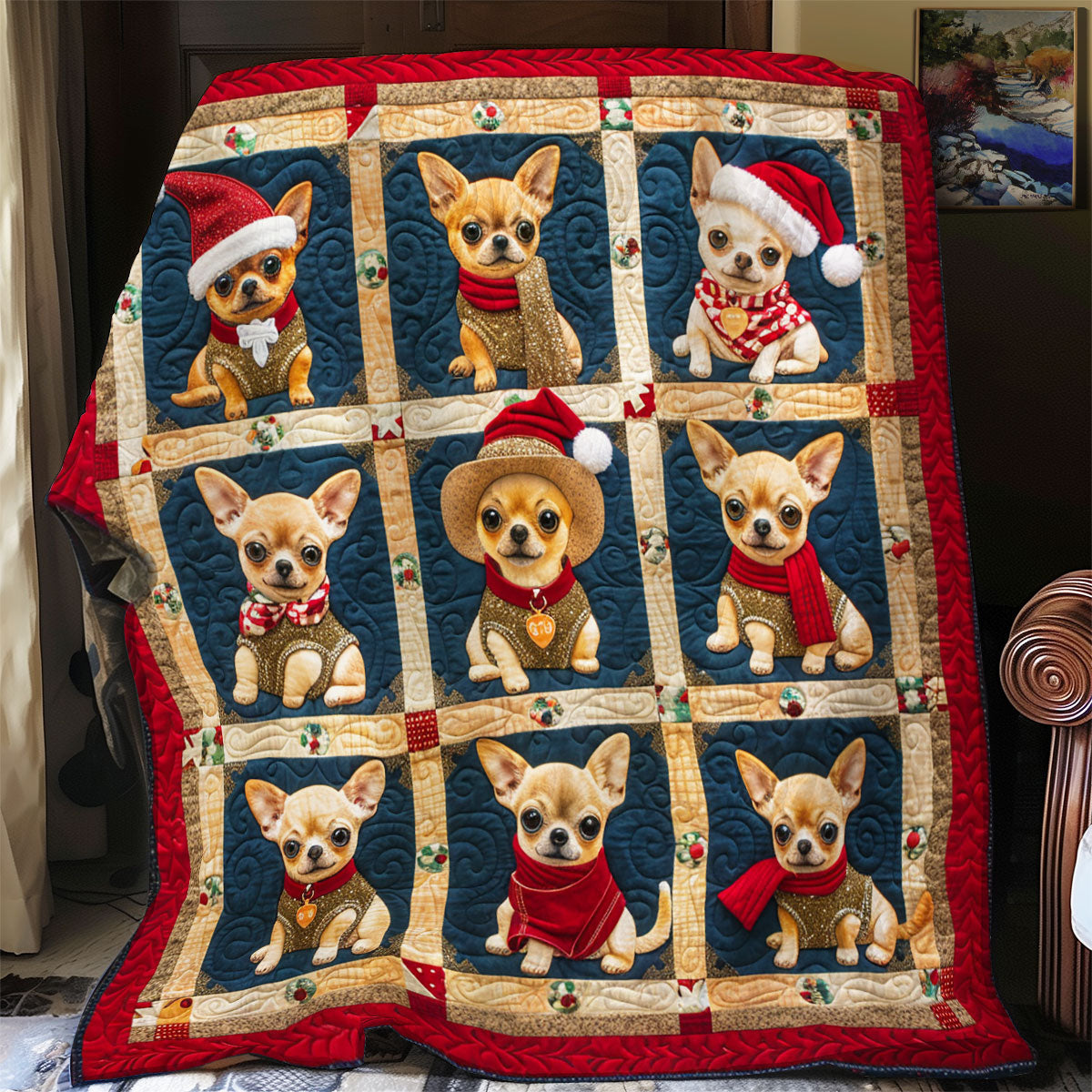 Naughty Chihuahua SR1608008CL Quilt