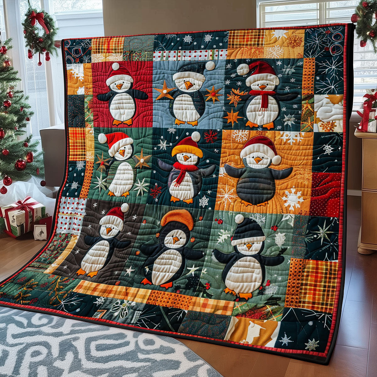 Naughty Penguins SR1908024CL Quilt