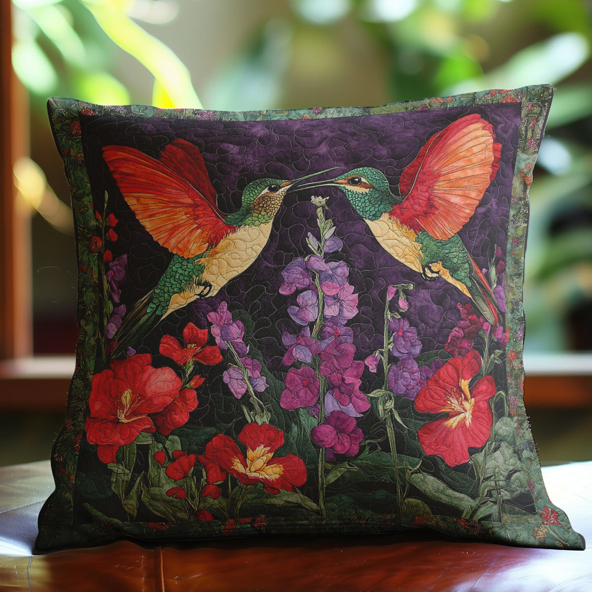 Night Hummingbirds Love WM0608123CL Quilt Pillow Case