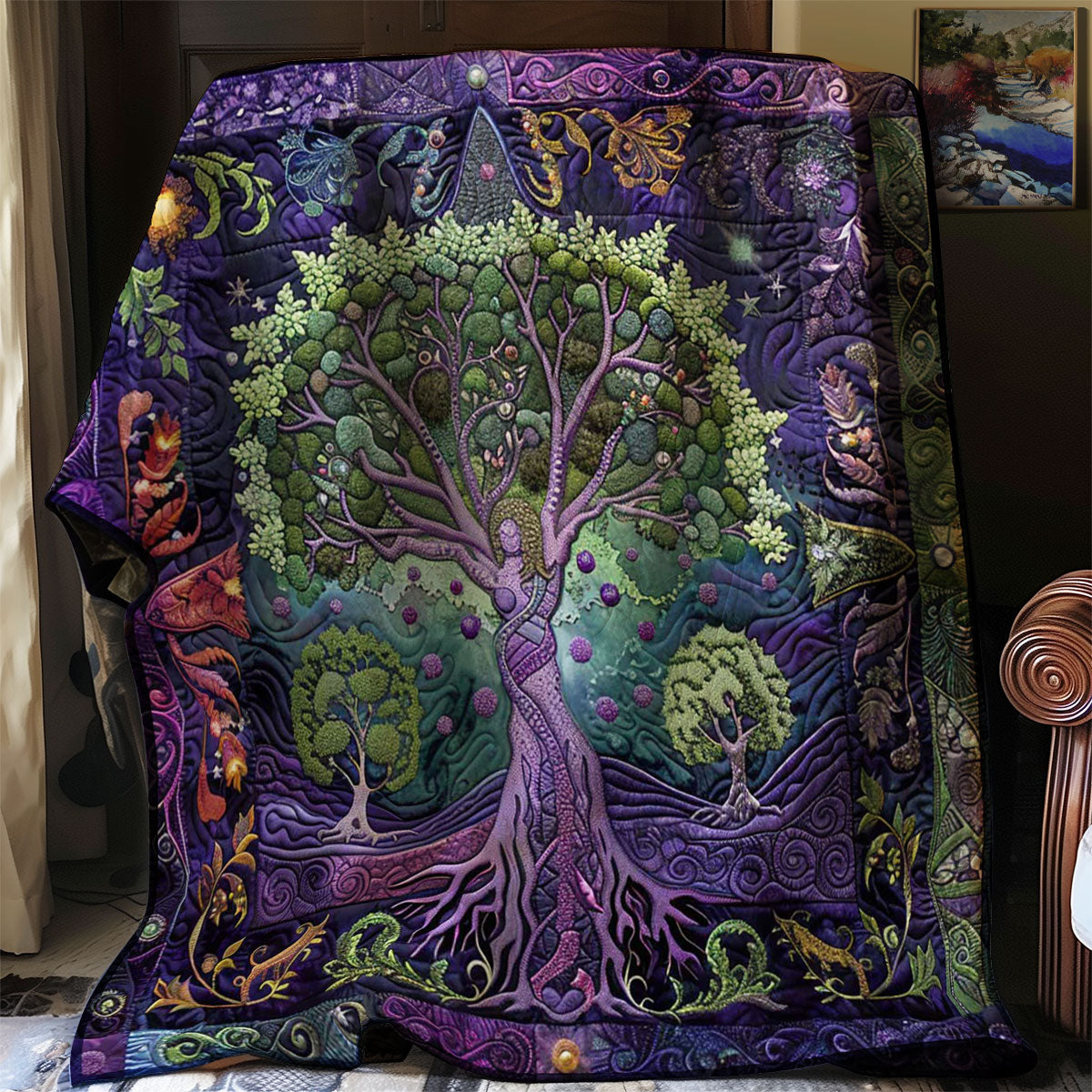 Night’s Tree Of Life WN2408164CL Quilt