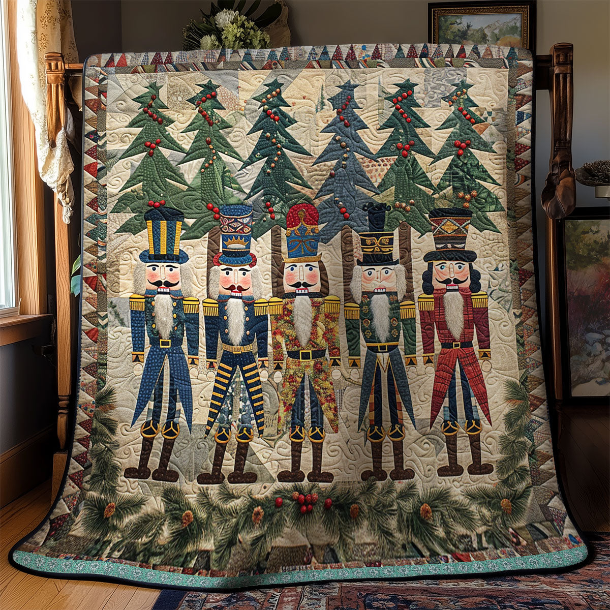 Nutcracker Funny WN1709008CL Quilt