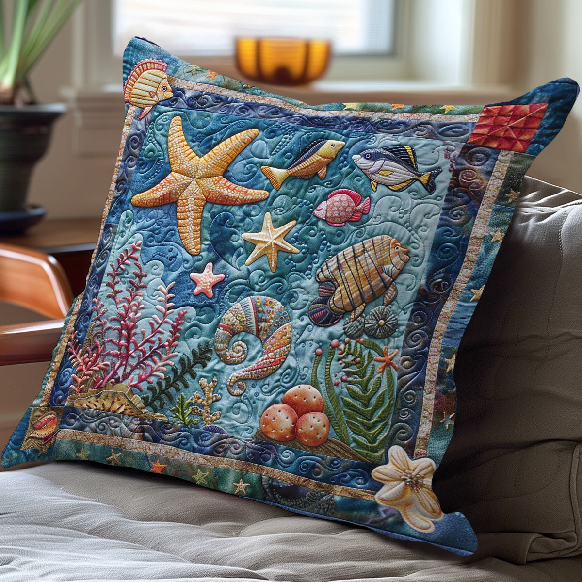 Ocean Treasure WN3007076CL Quilt Pillow Case