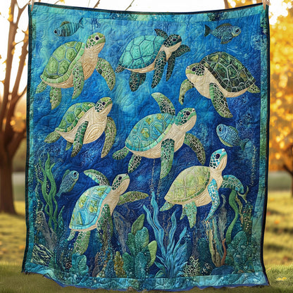 Ocean Turtles WM0208032CL Quilt