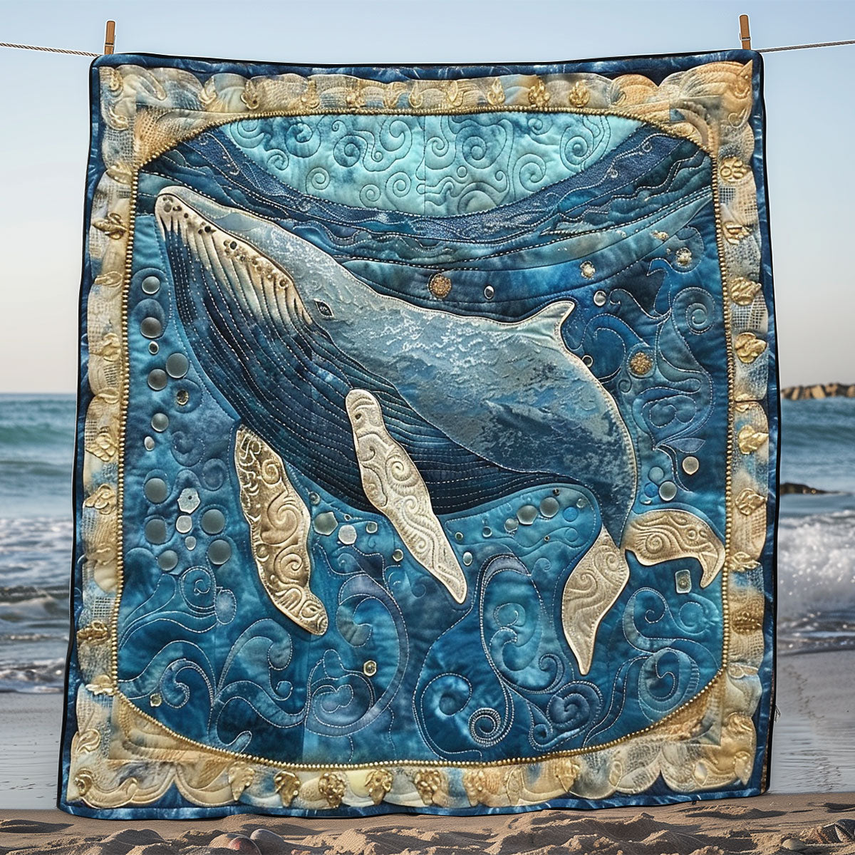 Ocean Whale SR1408035CL Quilt