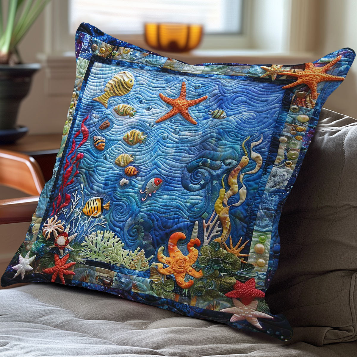 Oceanic Bliss WN3007078CL Quilt Pillow Case