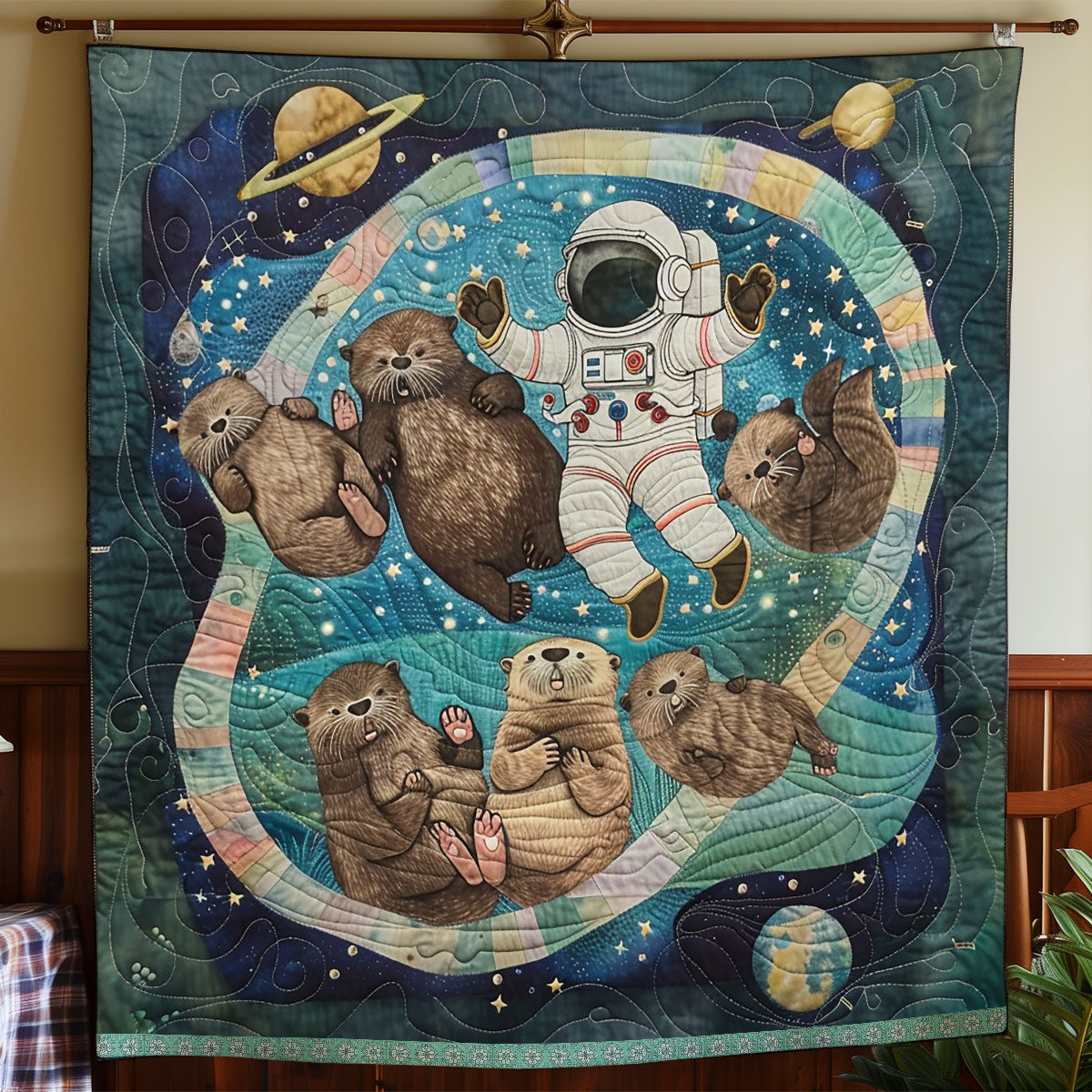 Otter Space Adventures WN0909058CL Quilt