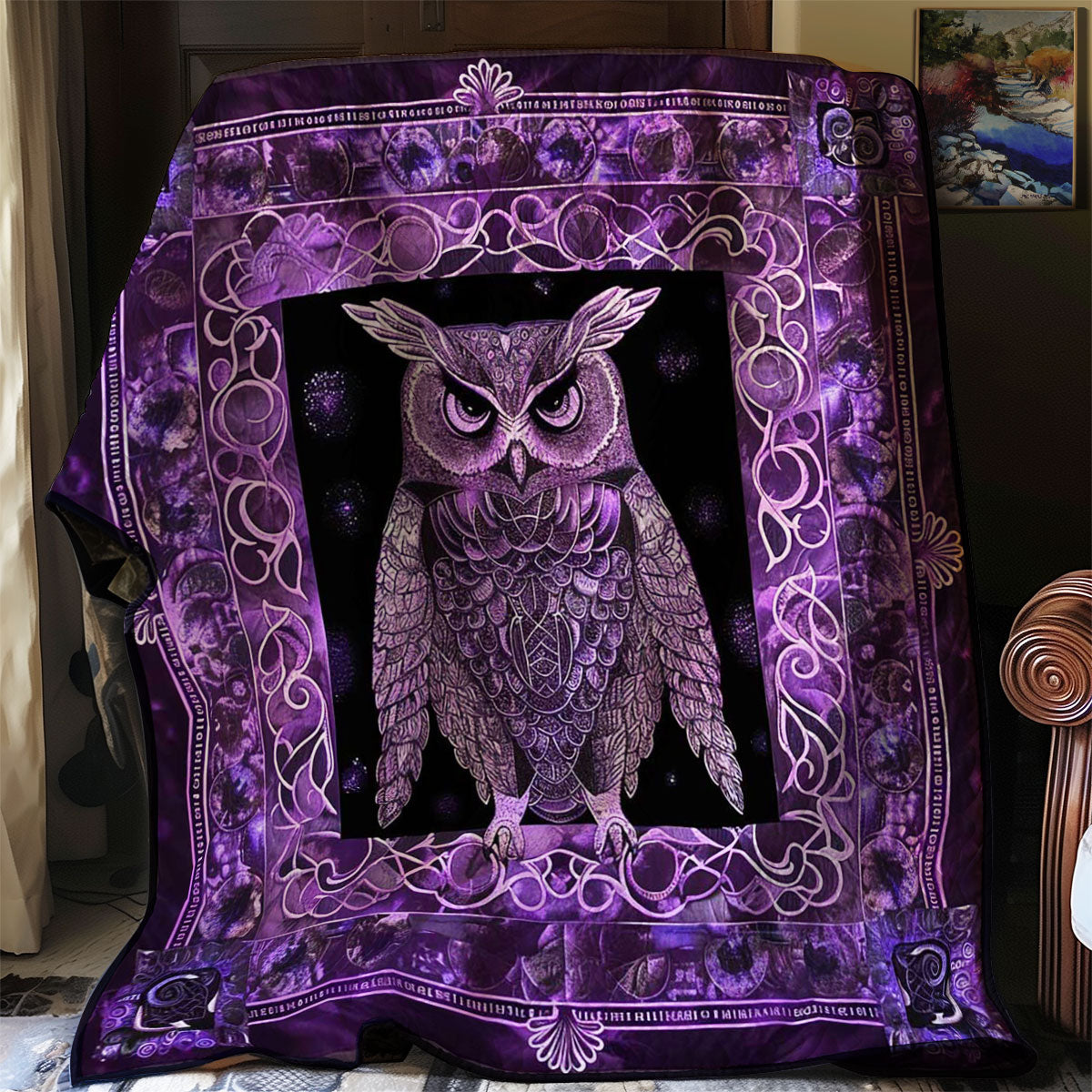 Owl Of The Celtic Woods WN2608141CL Quilt