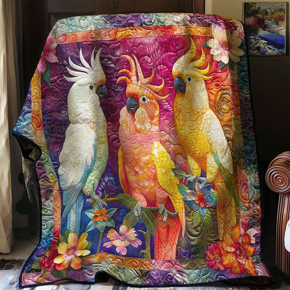 Parrots' Blooming Delight WN2408115CL Quilt