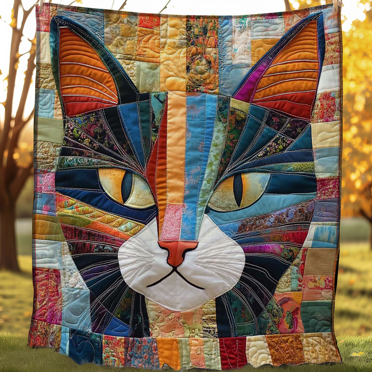 Patchwork Cat WN0708020CL Quilt