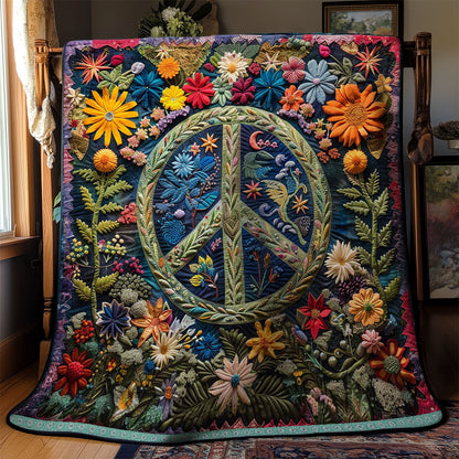 Peace In Full Bloom WN1609040CL Quilt