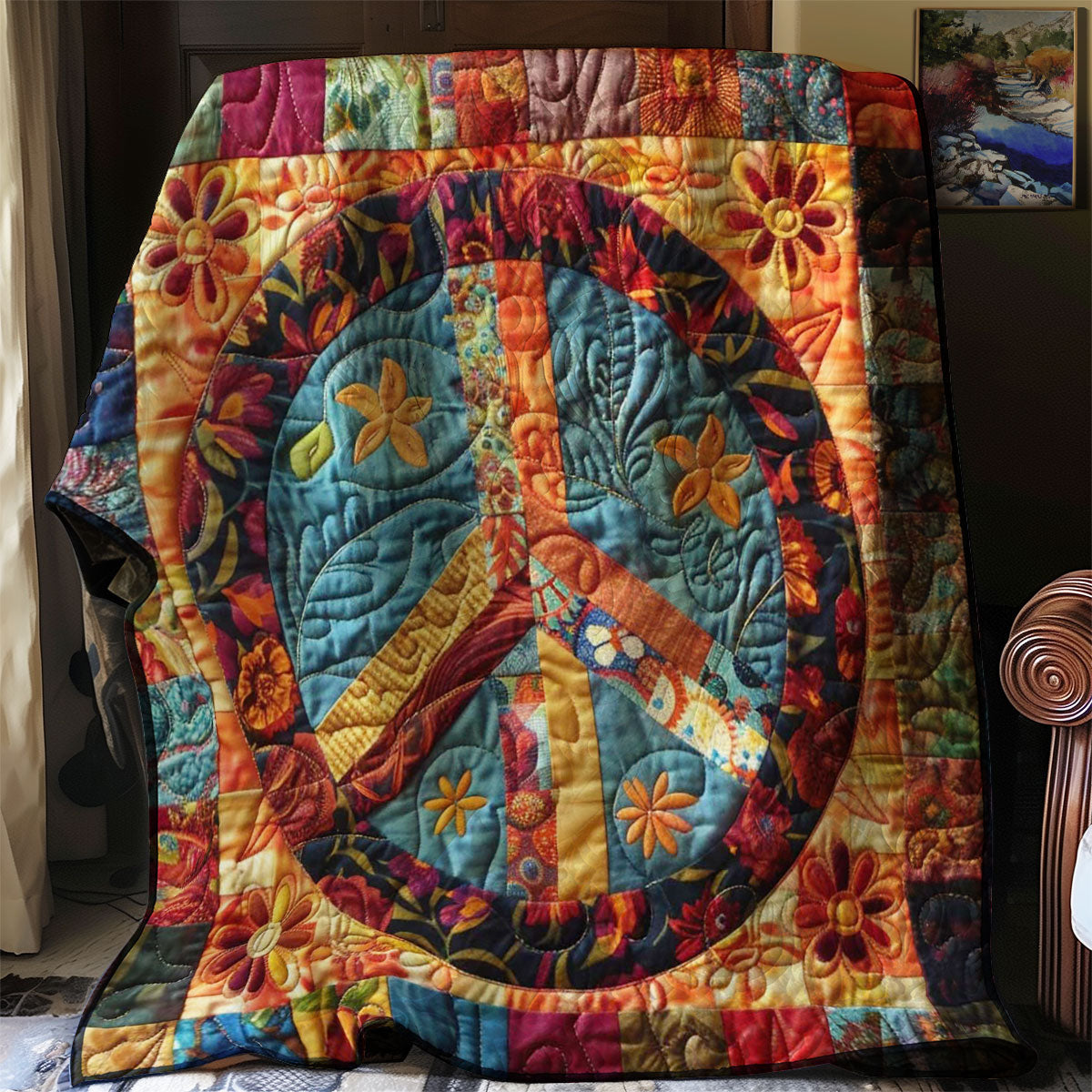 Peace Petals WN2108041CL Quilt