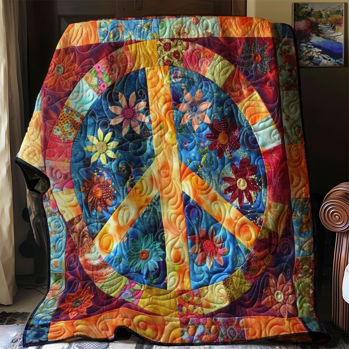 Peaceful Blossoms WN2108037CL Quilt